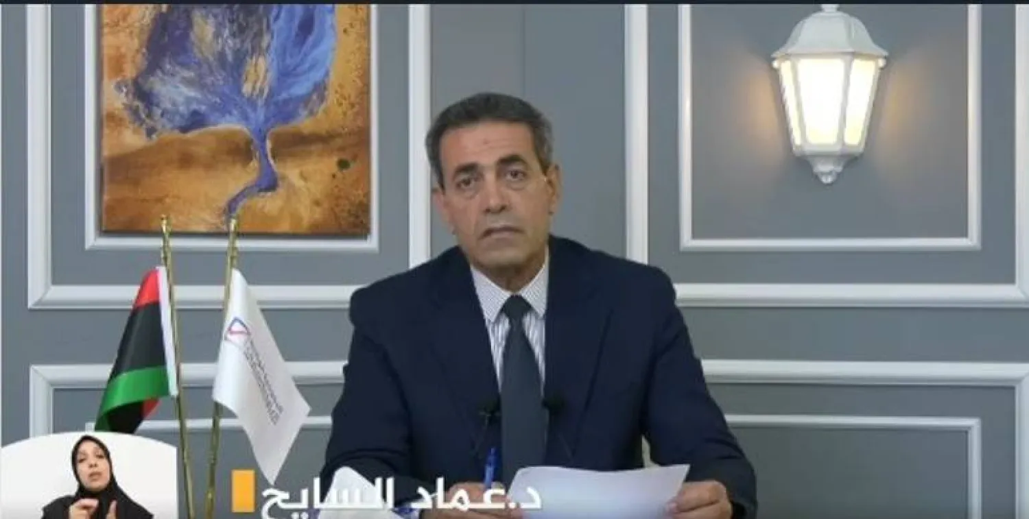 رئيس مجلس مفوضية الانتخابات الليبية عماد السايح خلال مؤتمر صحافي - 6 أكتوبر (المفوضية العليا)