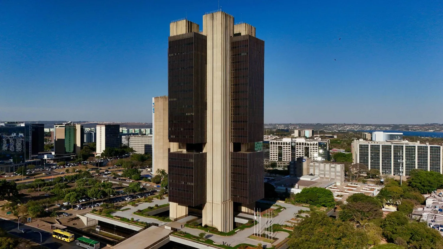 مبنى «البنك المركزي البرازيلي» في العاصمة برازيليا (أ.ف.ب)