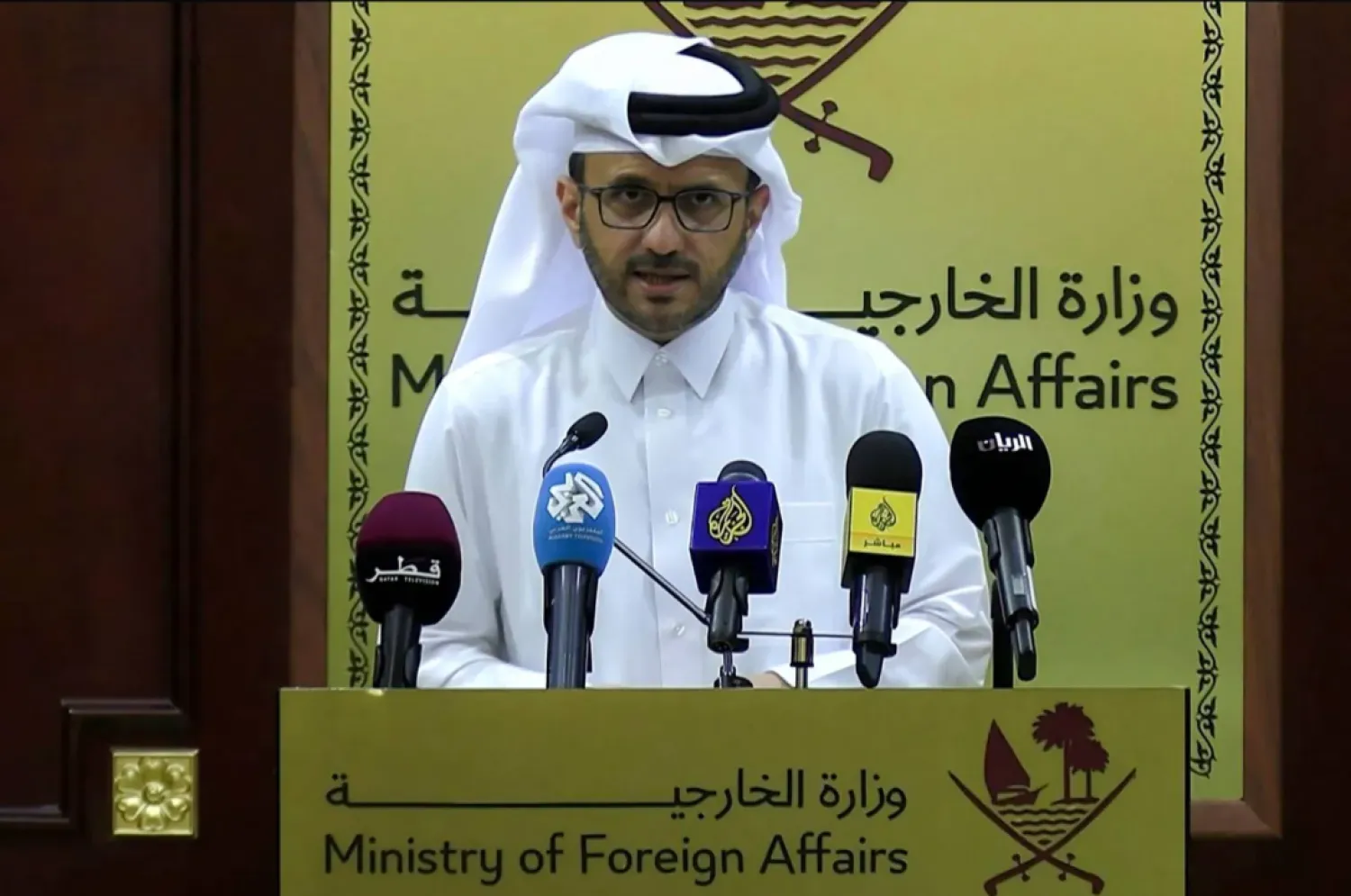 المتحدث باسم وزارة الخارجية القطرية ماجد الأنصاري (أ.ف.ب)