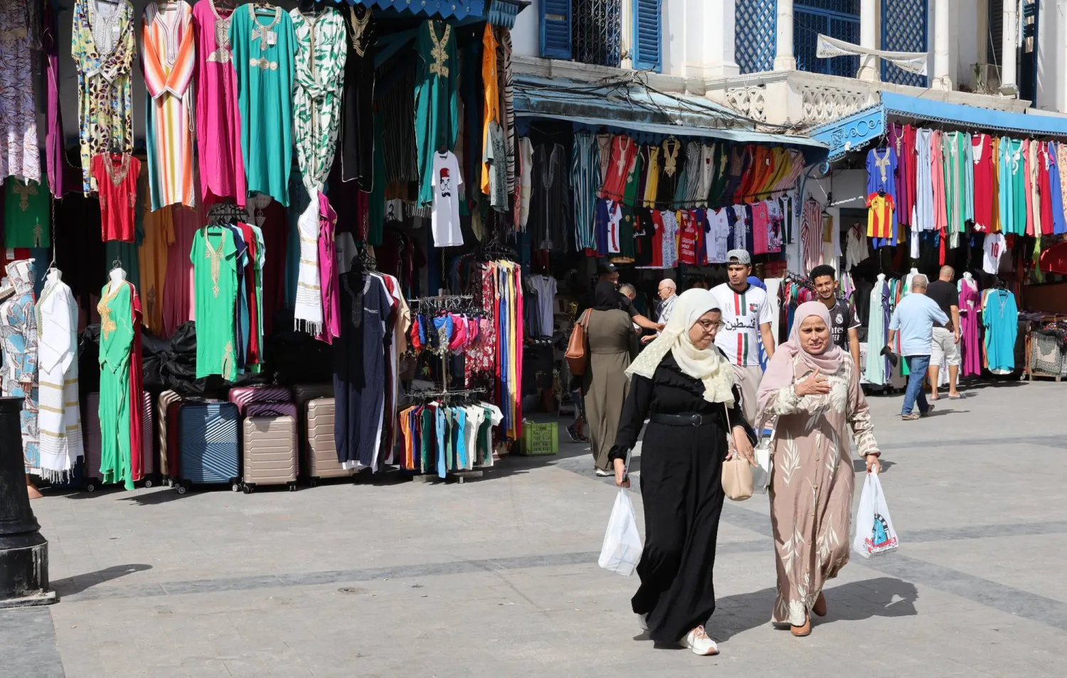 Women shop in the old city of Tunis, Tunisia, 24 September 2025. EPA/MOHAMED MESSARA 96838