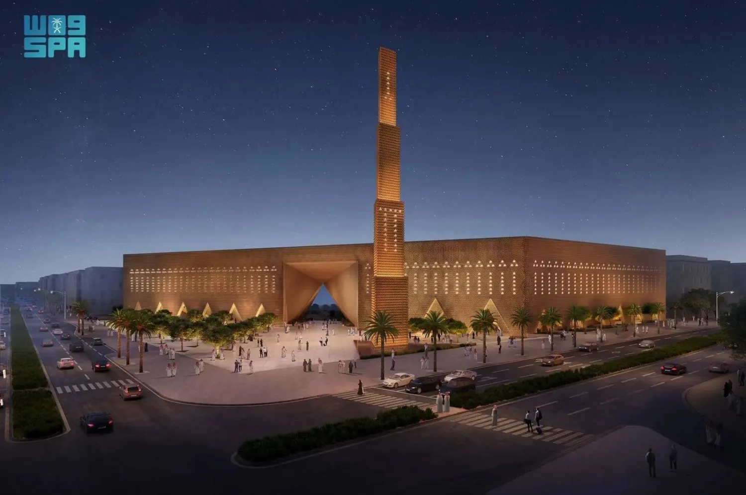Designed by award-winning firm X Architects, the mosque will accommodate 11,400 worshippers. (SPA)