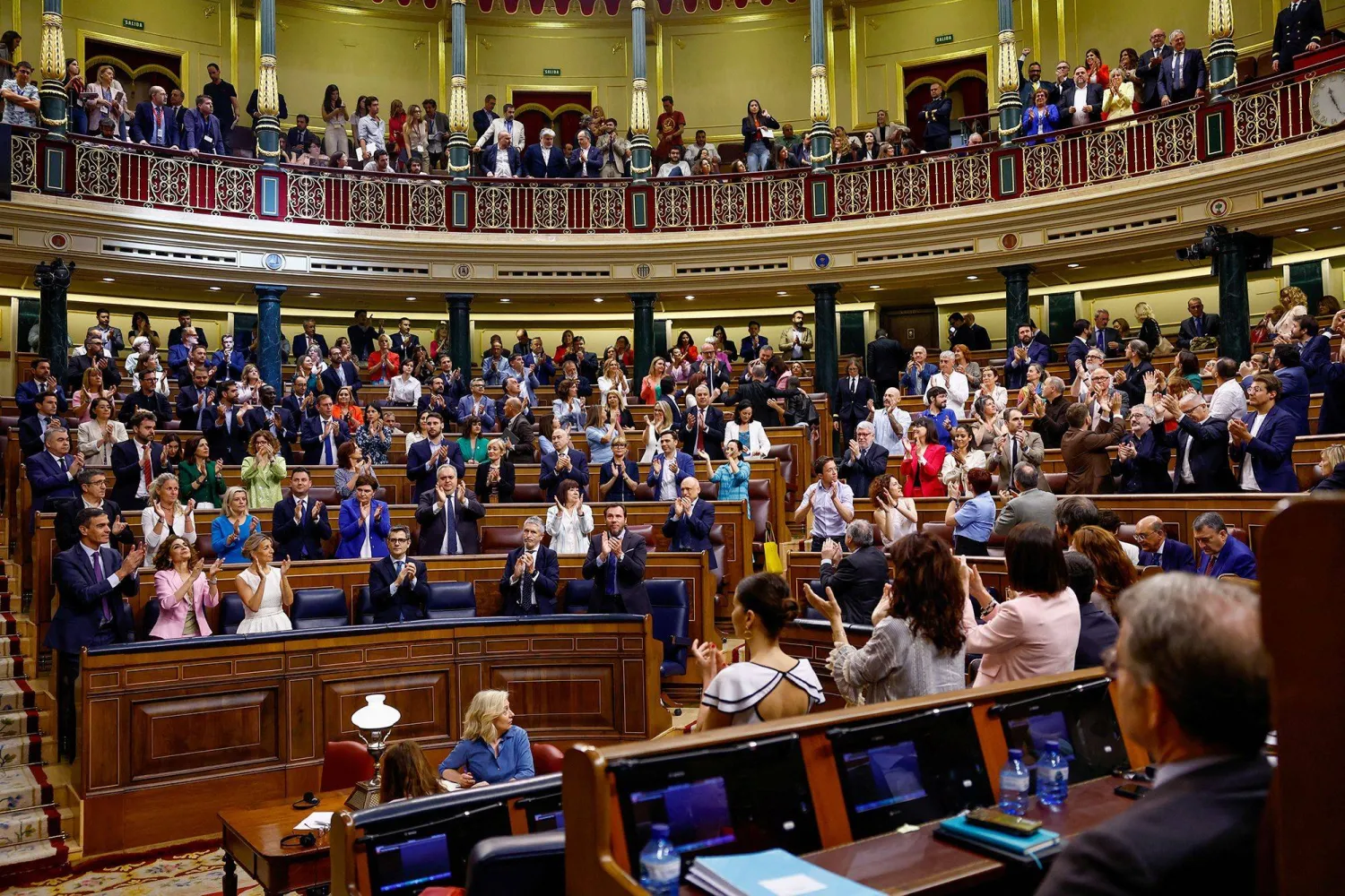 صورة أرشيفية من البرلمان الإسباني (رويترز)