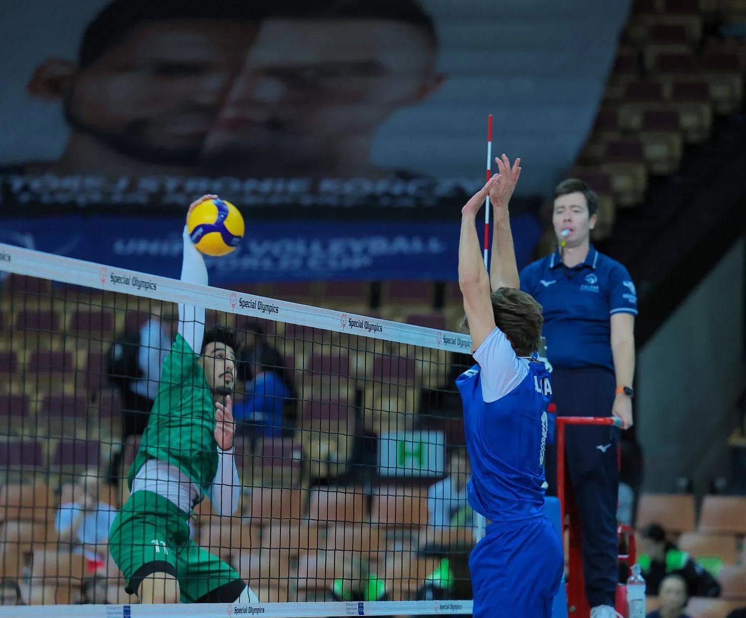 من مباراة الأخضر وسلوفاكيا (الشرق الأوسط)