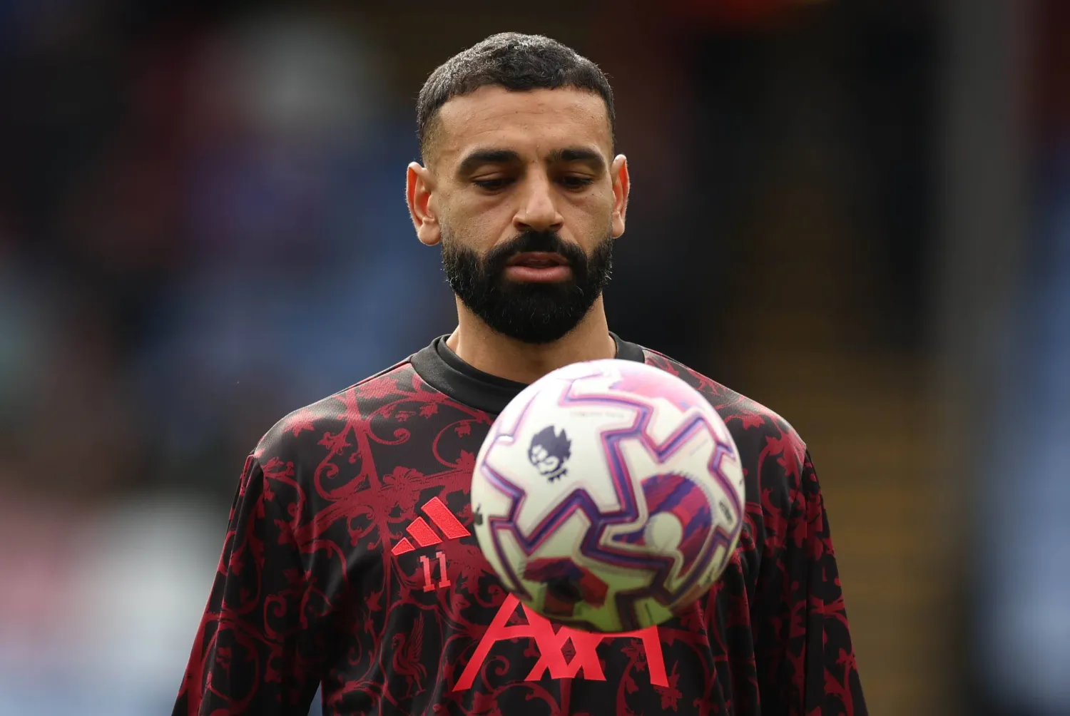 Liverpool's Mohamed Salah warms up ahead of the English Premier League soccer match between Crystal Palace and Liverpool FC, in London, Britain, 27 September 2025.  EPA/NEIL HALL 