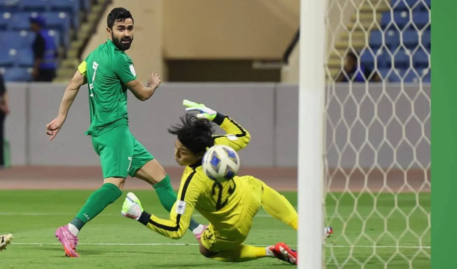 خربين وضع بصمته في المباراة (الشرق الأوسط)