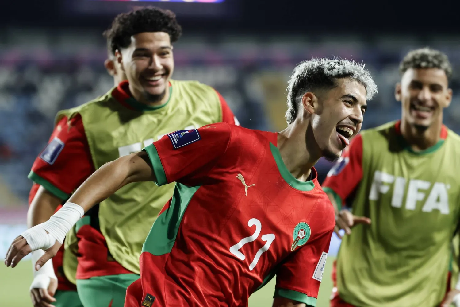 ياسر صابيري تألق وقاد المغرب للتأهل في مونديال الشباب (إ.ب.أ)