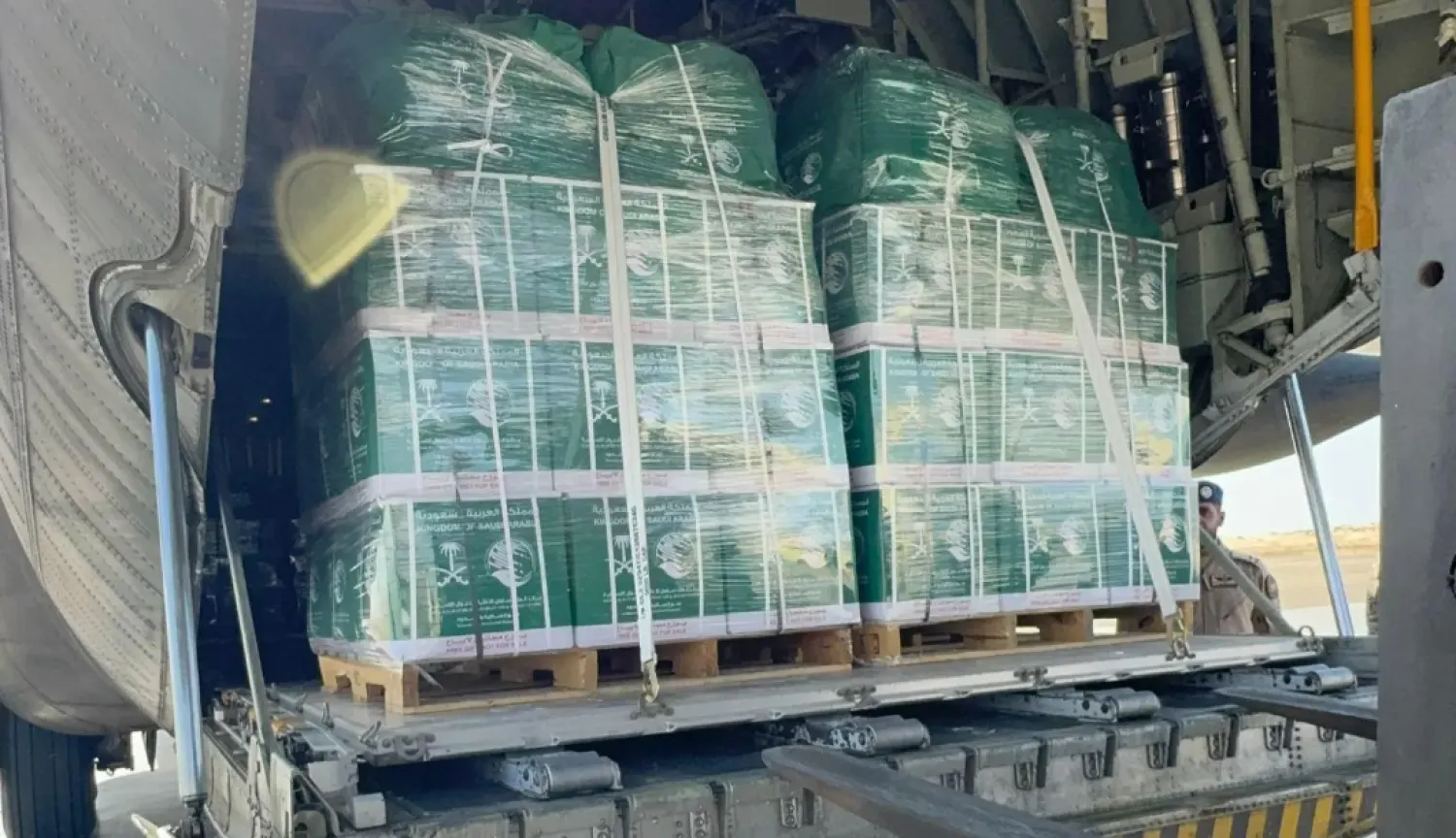 Two Saudi Relief Planes Arrive in Egypt En Route to Gaza