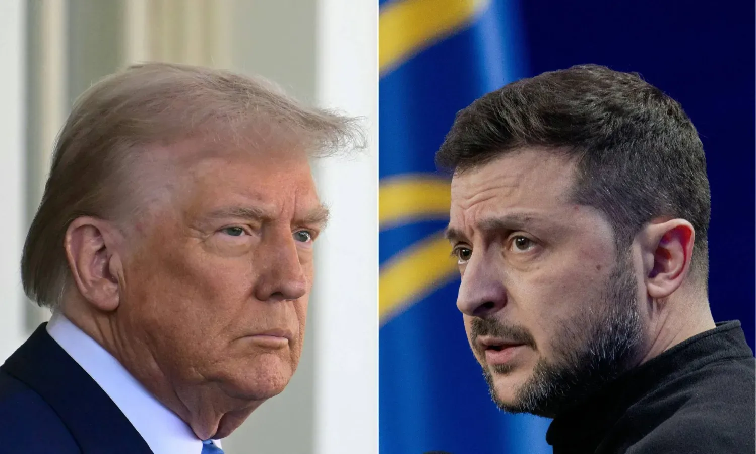 Ukrayna Devlet Başkanı Volodimir Zelenskiy ve ABD'li mevkidaşı Donald Trump (AFP)