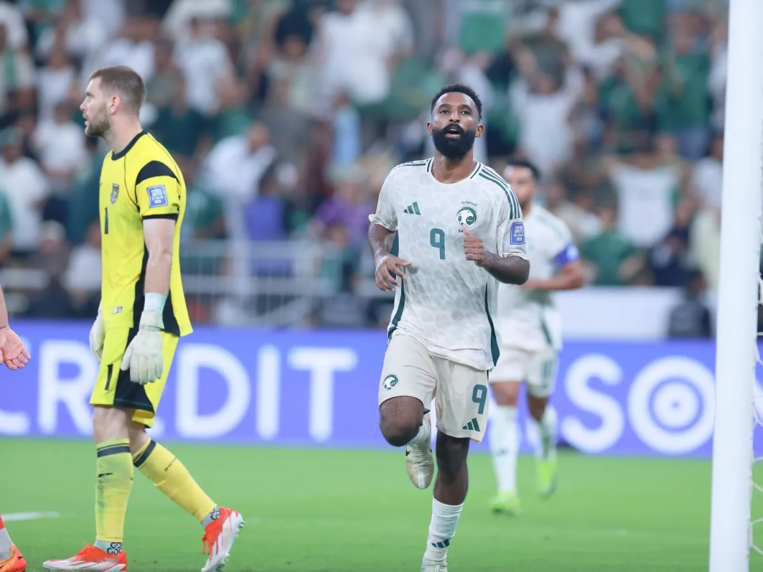 البريكان سجل تألقا لافتا في مباراة الملحق الآسيوي الأخيرة (تصوير: عدنان مهدلي)