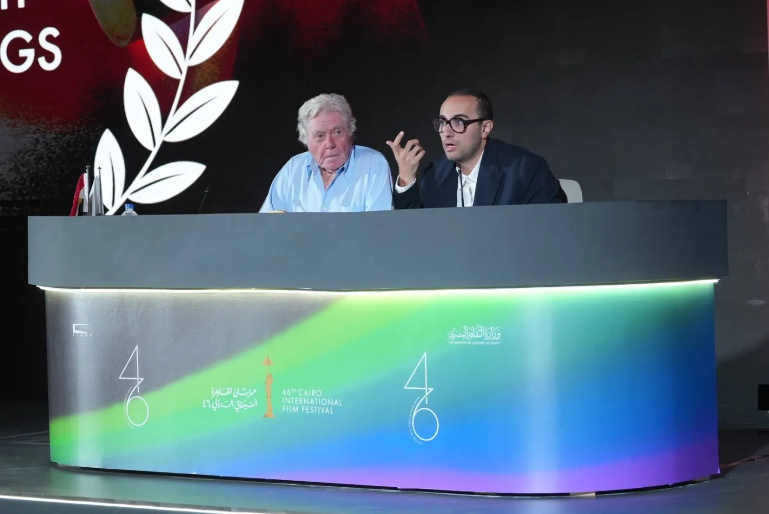 جانب من المؤتمر الصحافي الأحد (إدارة المهرجان)