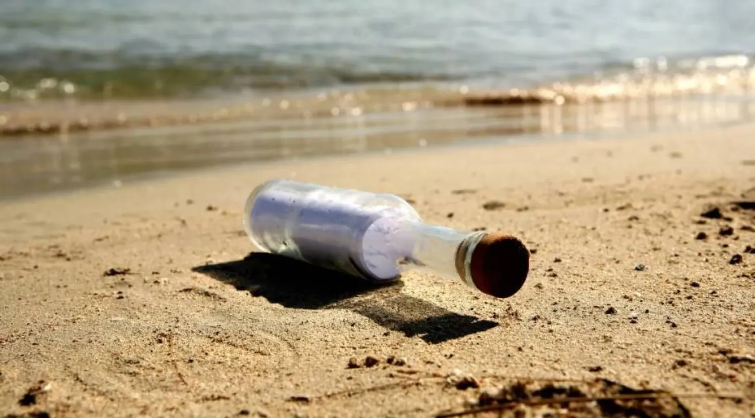 The message was found by a German couple on holiday in Denmark (Getty)

 