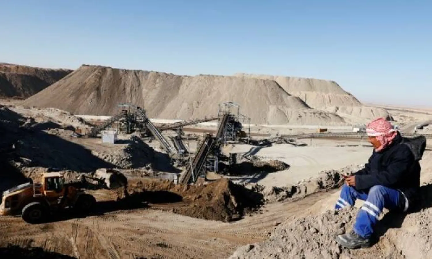 A general view of the Mdhilla phosphate production plant in Mdhilla, Tunisia February 9, 2019. REUTERS/Zoubeir Souissi 
