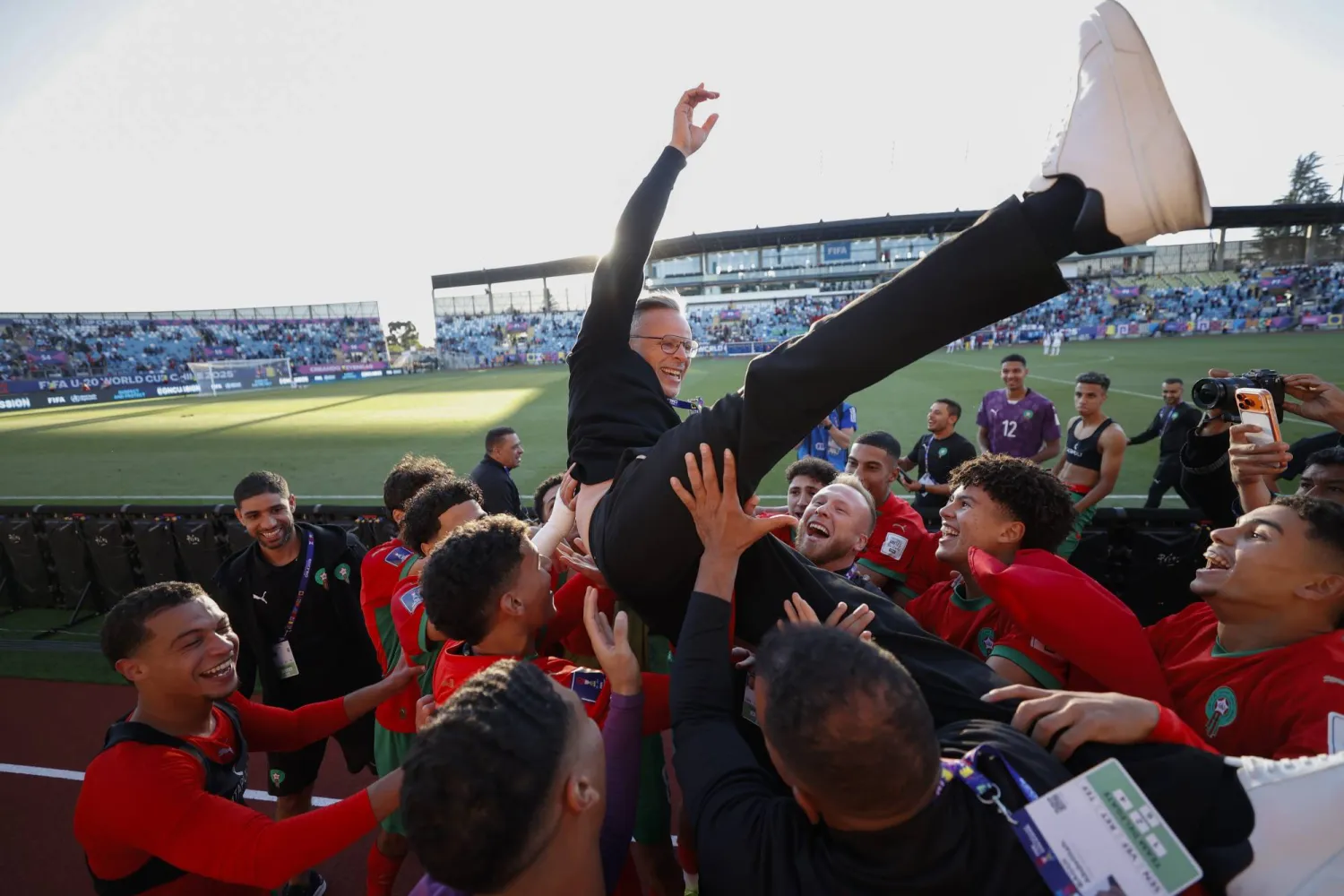 تأهل المغرب إلى قبل نهائي كأس العالم لكرة القدم للشباب (إ.ب.أ)