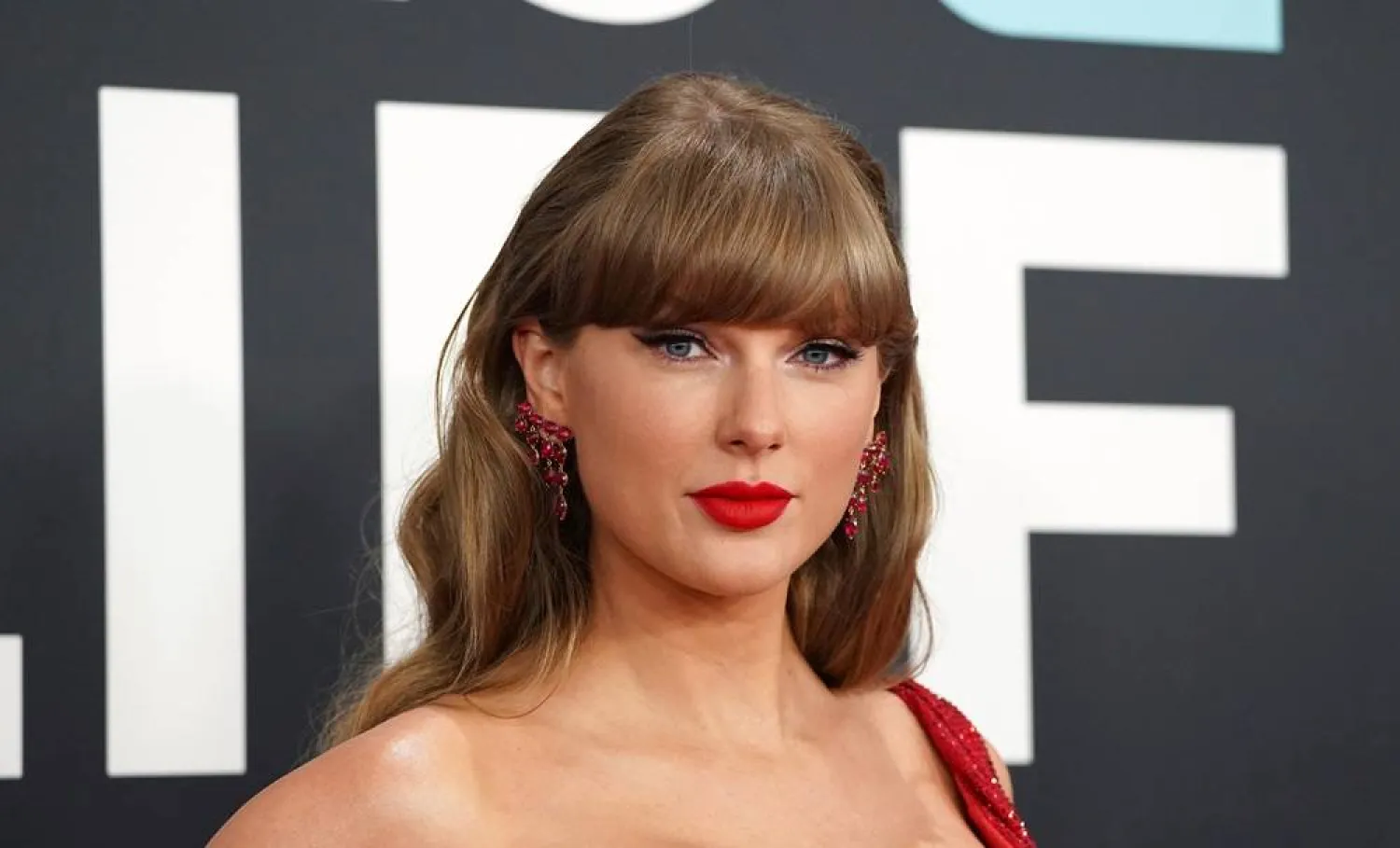 Taylor Swift arrives at the 67th annual Grammy Awards on Sunday, Feb. 2, 2025, in Los Angeles. (AP)