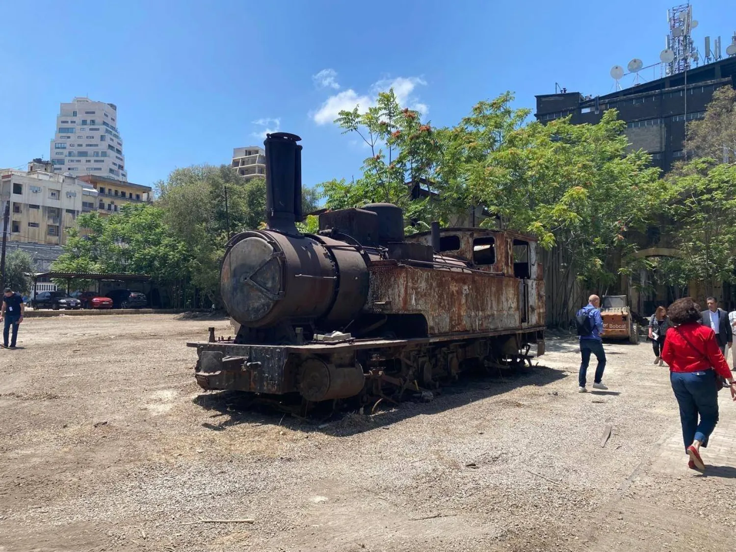 قطار بيروت في محطة مار مخايل (السفارة الإيطالية)