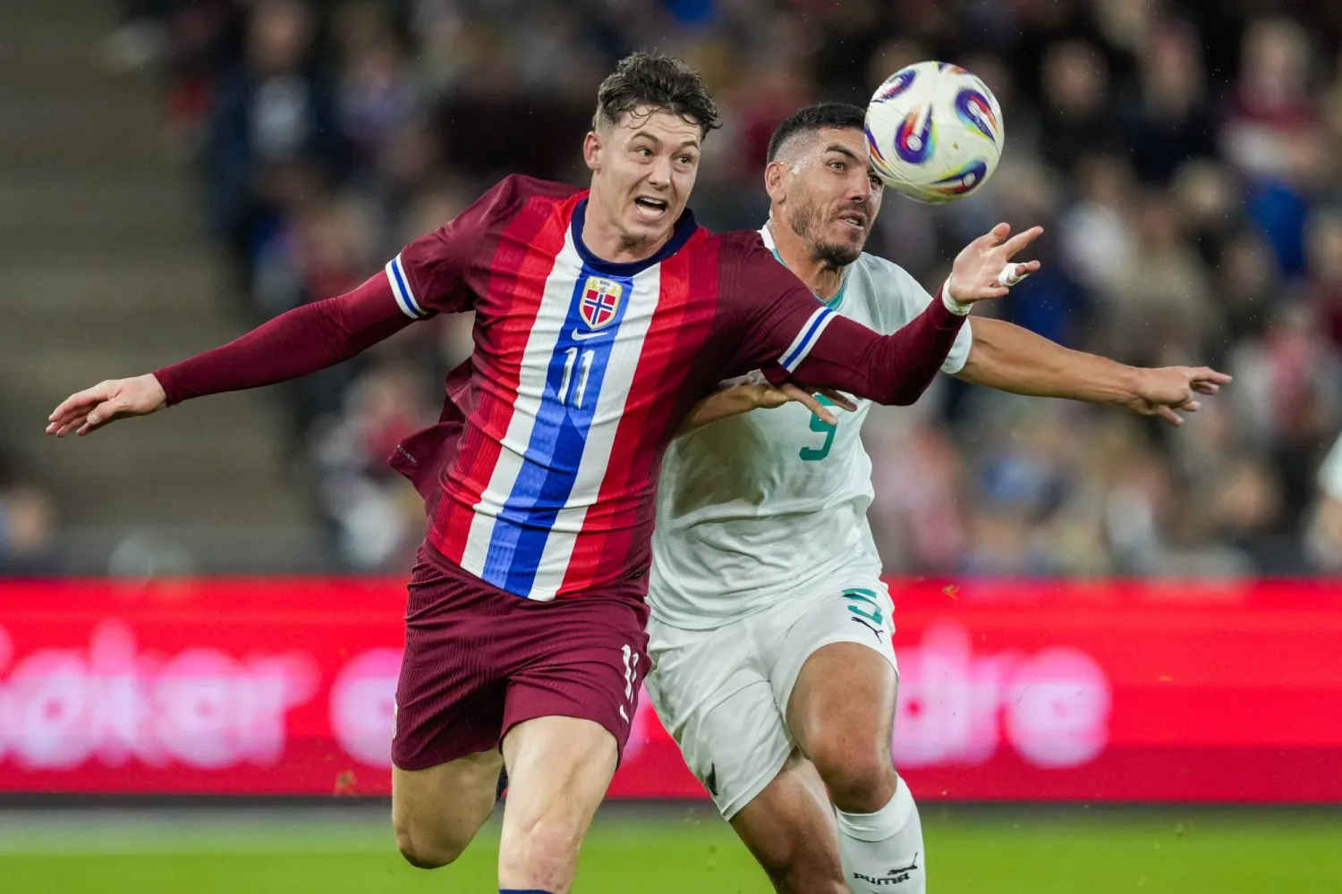 التعادل حكم مواجهة منتخب النرويج مع ضيفه نيوزيلندا (إ.ب.أ)