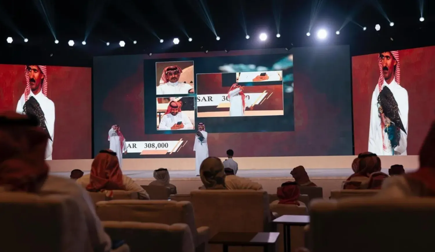 The sixth session of the Saudi Falcons Club Auction 2025 saw sale of three falcons - SPA
