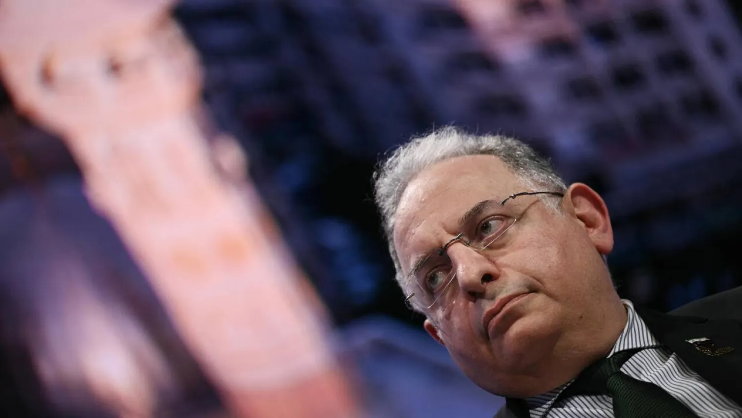 Syrian Finance Minister Mohammed Yisr Barnieh said the country needs technical support, not financial assistance, from international organizations like the International Monetary Fund and the World Bank. Brendan SMIALOWSKI / AFP
