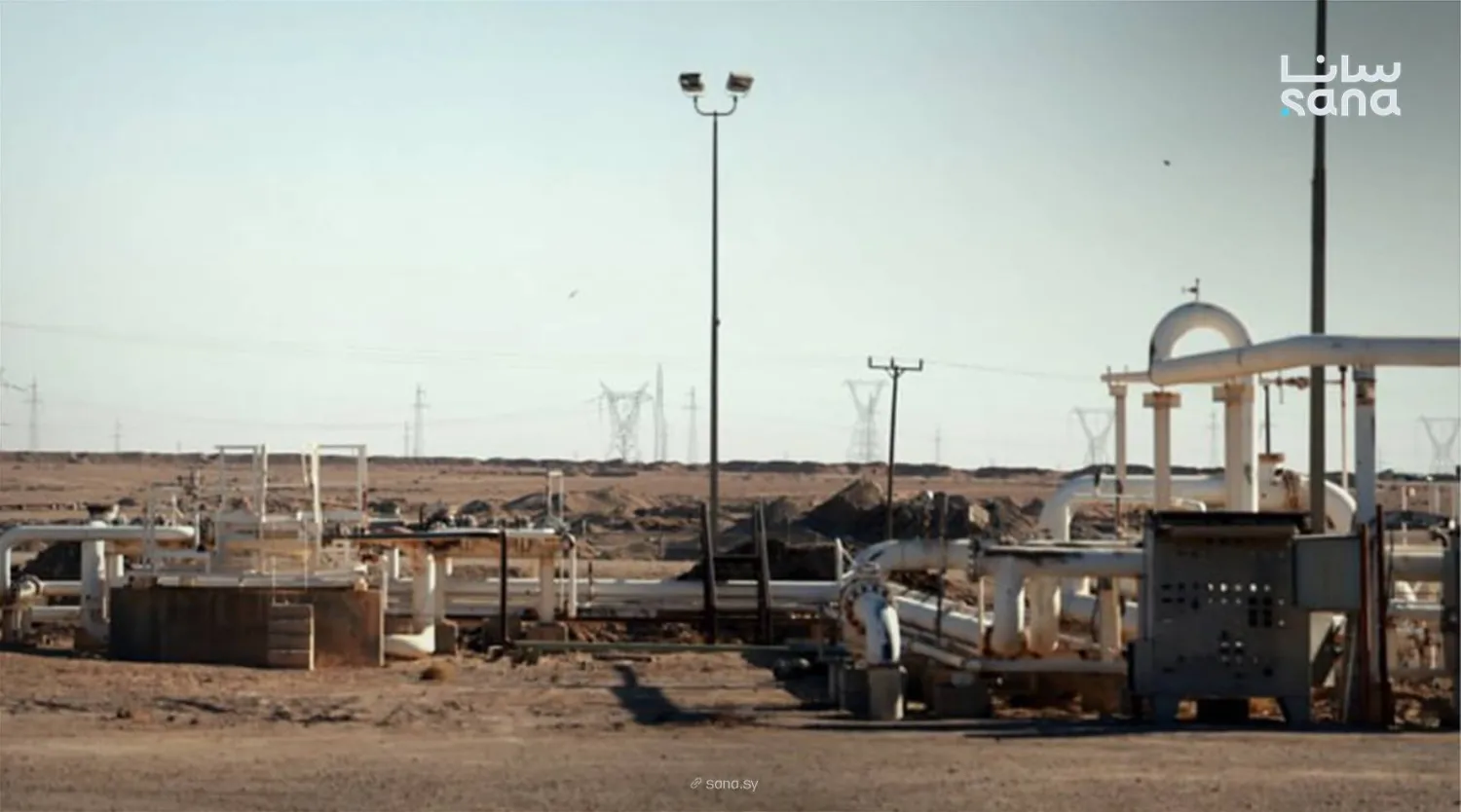 حقل التيم النفطي في دير الزور شرق سوريا (سانا)