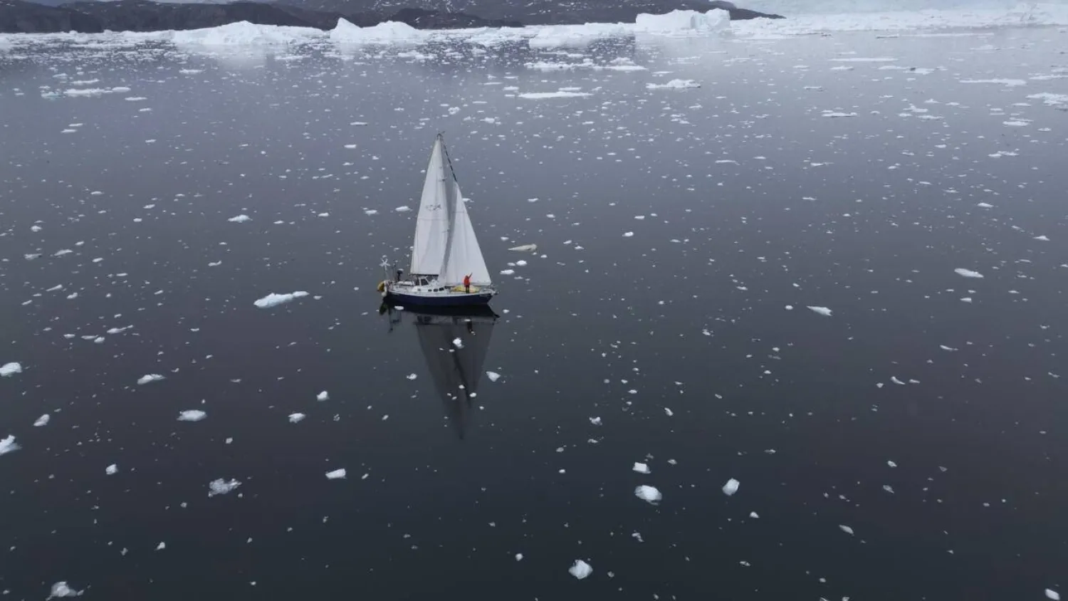 Brazilian sailor Tamara Klink poses on her sailboat 'Sardinha 2' as she completed her trip through the Northwest Passage. Tamara KLINK / Courtesy of Tamara Klink/AFP
