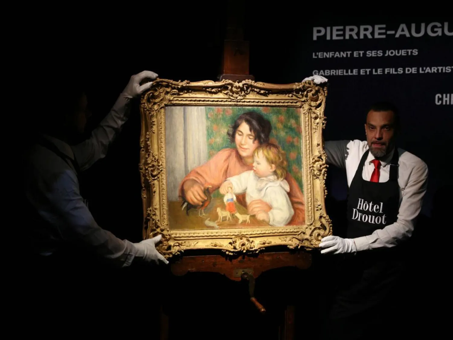 The painting is to be auctioned off next month. Alain JOCARD / AFP
