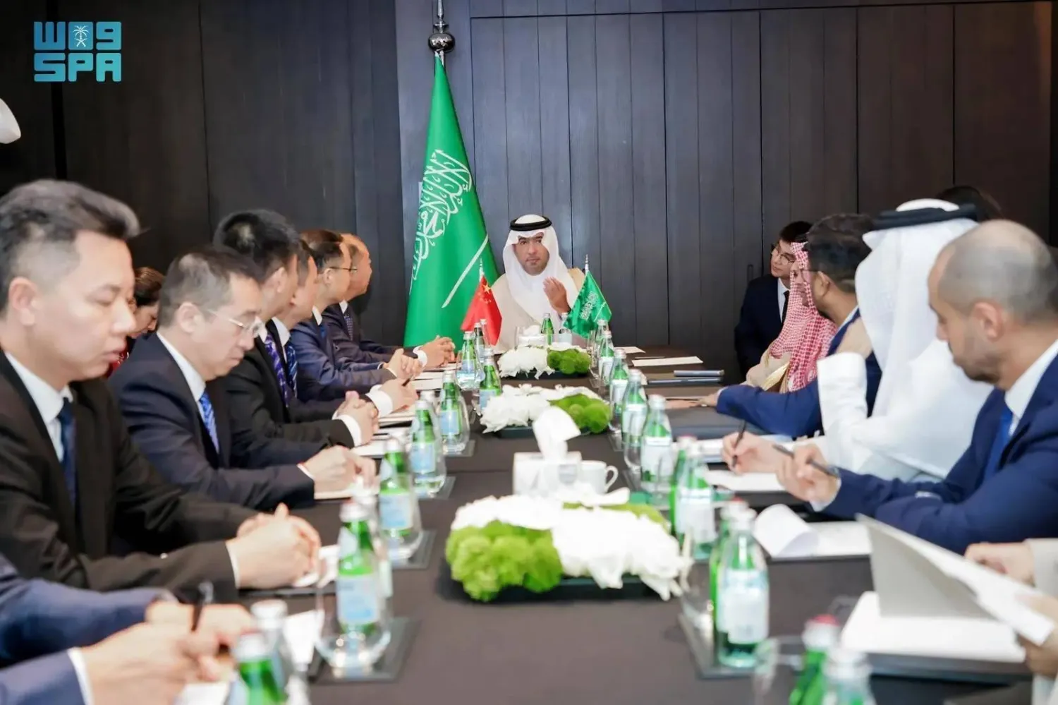 Saudi Minister of Municipalities and Housing Majed Al-Hogail is on a two-day visit to China. (SPA)