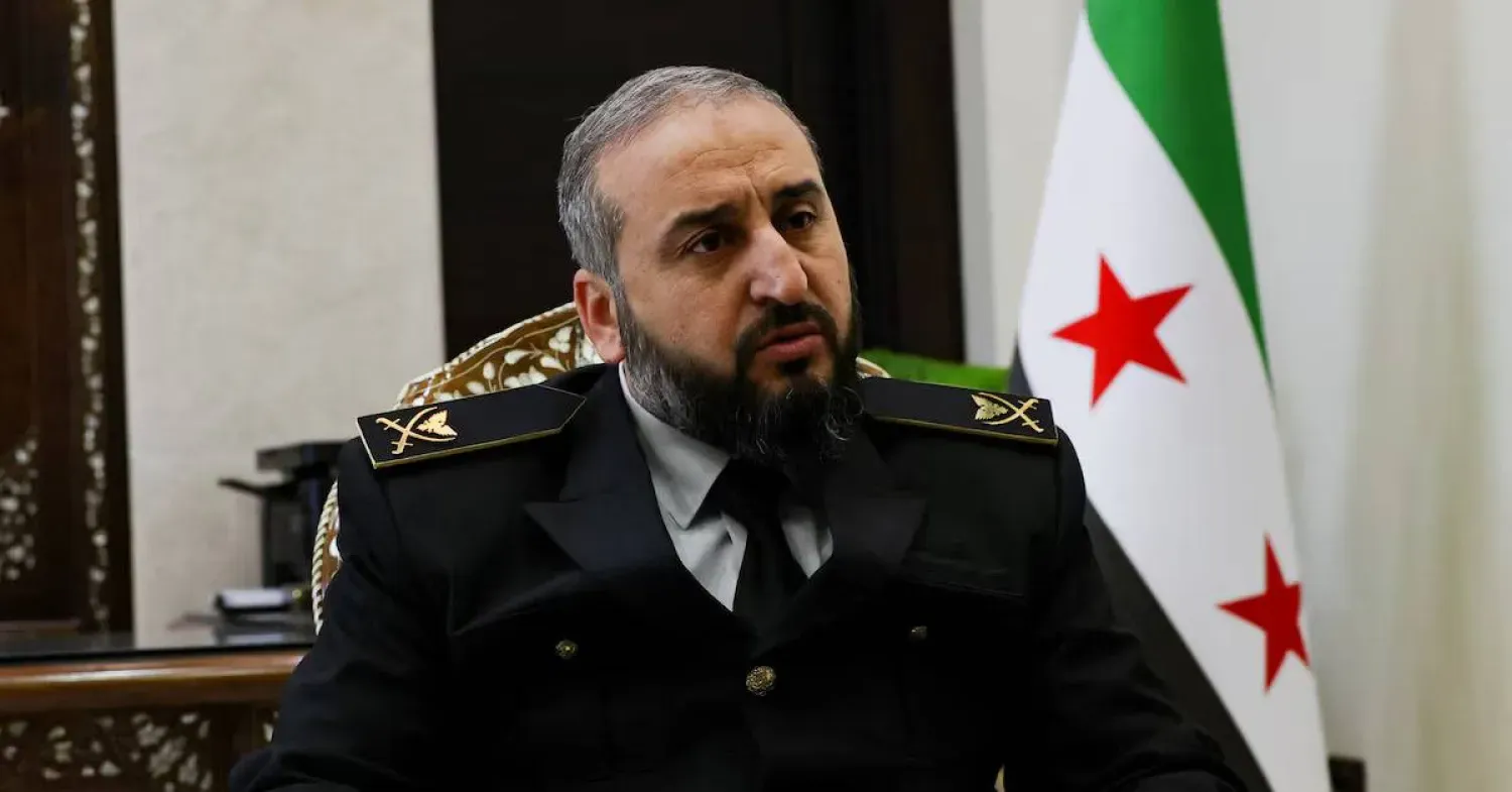 Suriye Savunma Bakanı Murhef Ebu Kasra, Şam'da Reuters'a verdiği röportajda... Suriye, 19 Ocak 2025 (Reuters)