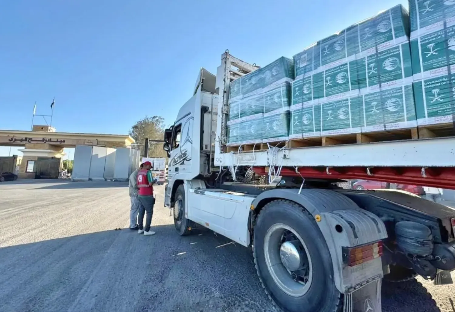 The aid delivery is part of the Saudi fundraising campaign to provide relief to the Palestinian people - SPA