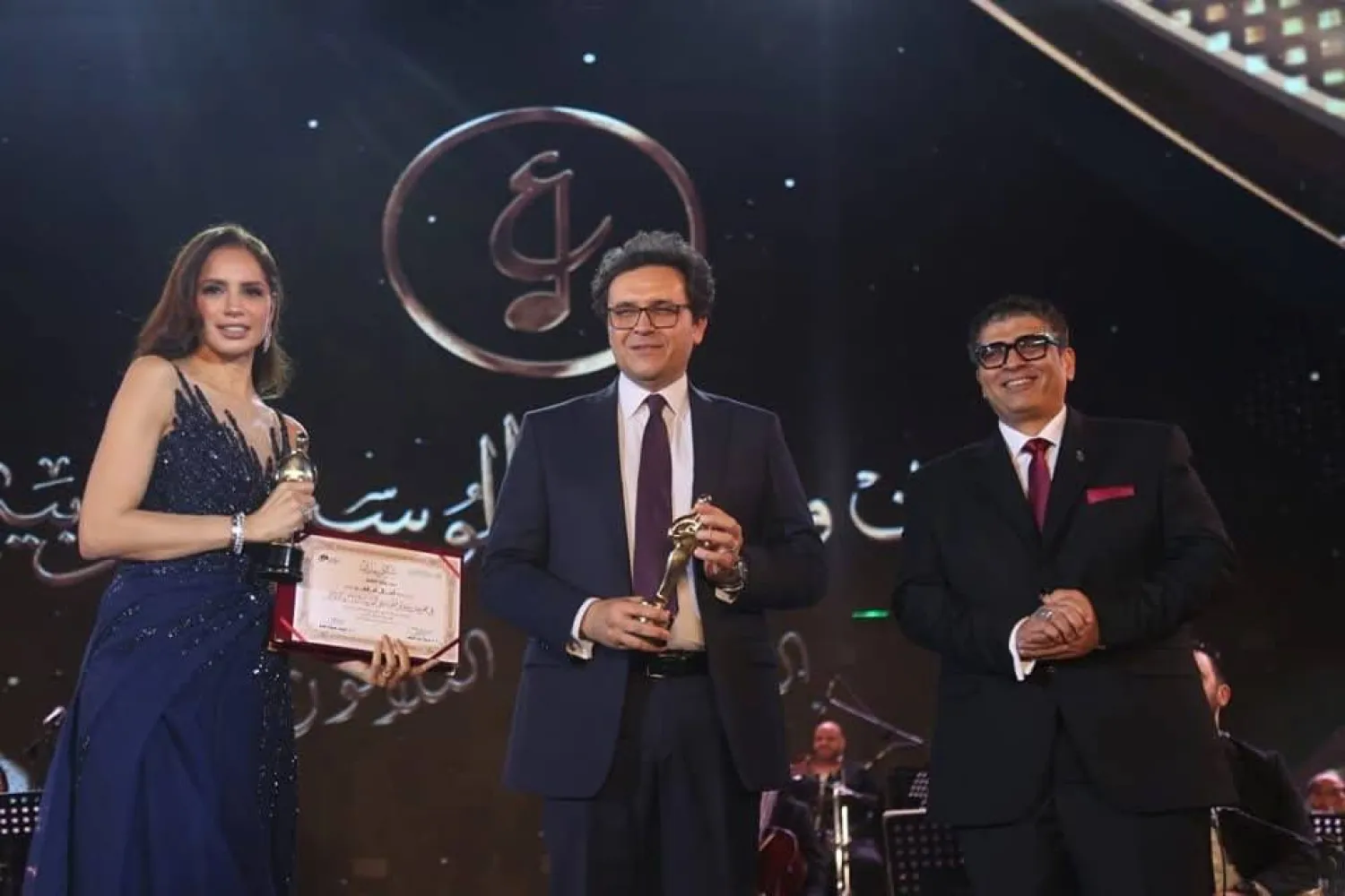 جانب من حفل افتتاح مهرجان الموسيقى العربية الـ33 في دار الأوبرا المصرية (وزارة الثقافة)