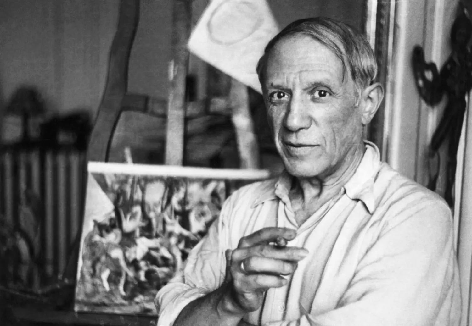 بيكاسو معروف بأسلوبه باسم «الفترة الزرقاء» (غيتي)