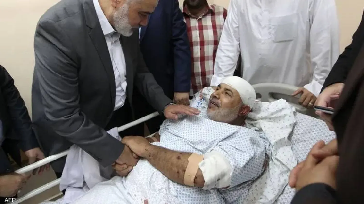 İsmail Heniyye ve Tevfik Ebu Naim (Arşiv – AFP)