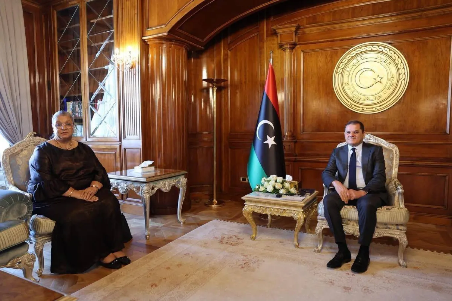 الدبيبة وتيتيه في لقاء سابق بالعاصمة الليبية (البعثة الأممية)