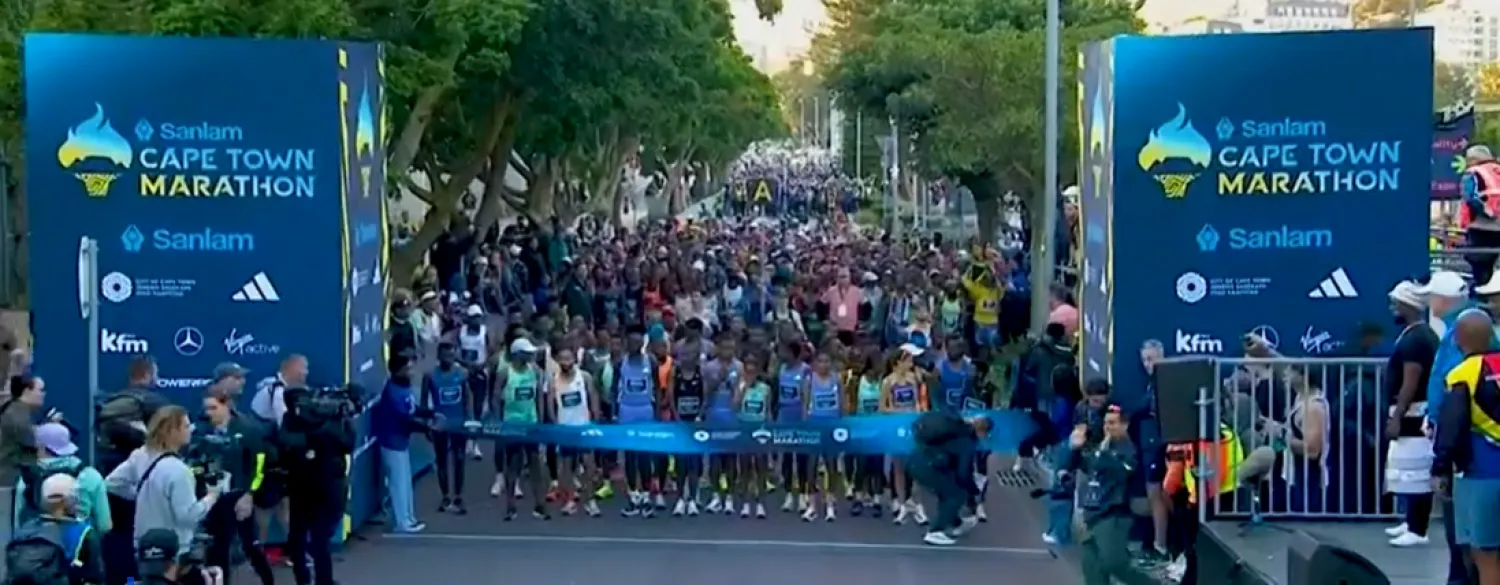 إلغاء ماراثون كيب تاون بسبب الرياح العاتية (رويترز)