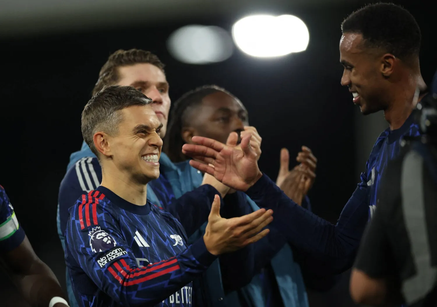 البلجيكي لياندرو تروسارد لاعب آرسنال (رويترز)