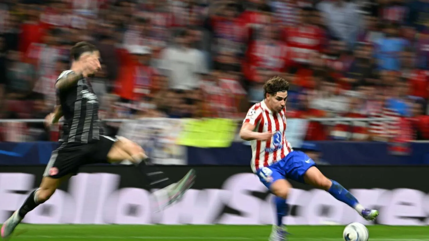 Atletico Madrid's Argentine forward Julian Alvarez is his club's key man but it is not clear if the Rojiblancos can compete with Europe's elite. JAVIER SORIANO / AFP
