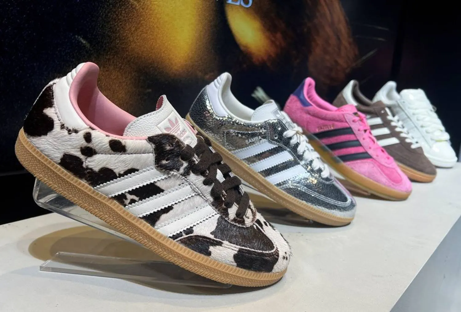 Adidas products are displayed at the company headquarters in Herzogenaurach, Germany March 5, 2025. (Reuters)