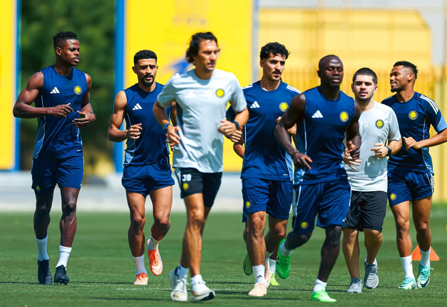 جانب من تدريبات النصر الأخيرة (نادي النصر)