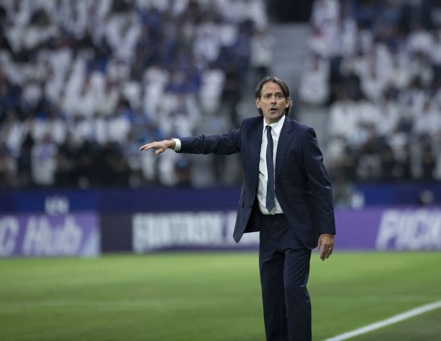 الإيطالي سيموني إنزاغي، مدرب فريق الهلال (تصوير: يزيد السمراني) 