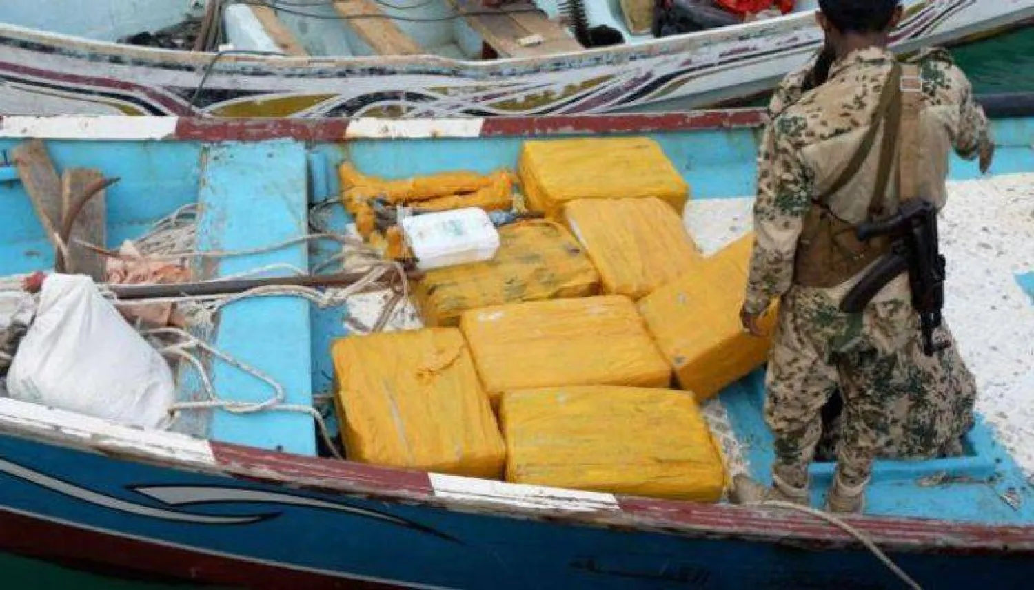 شحنة مخدرات سابقة ضبطتها القوات اليمنية في الساحل الغربي (أرشيفية - إعلام أمني)