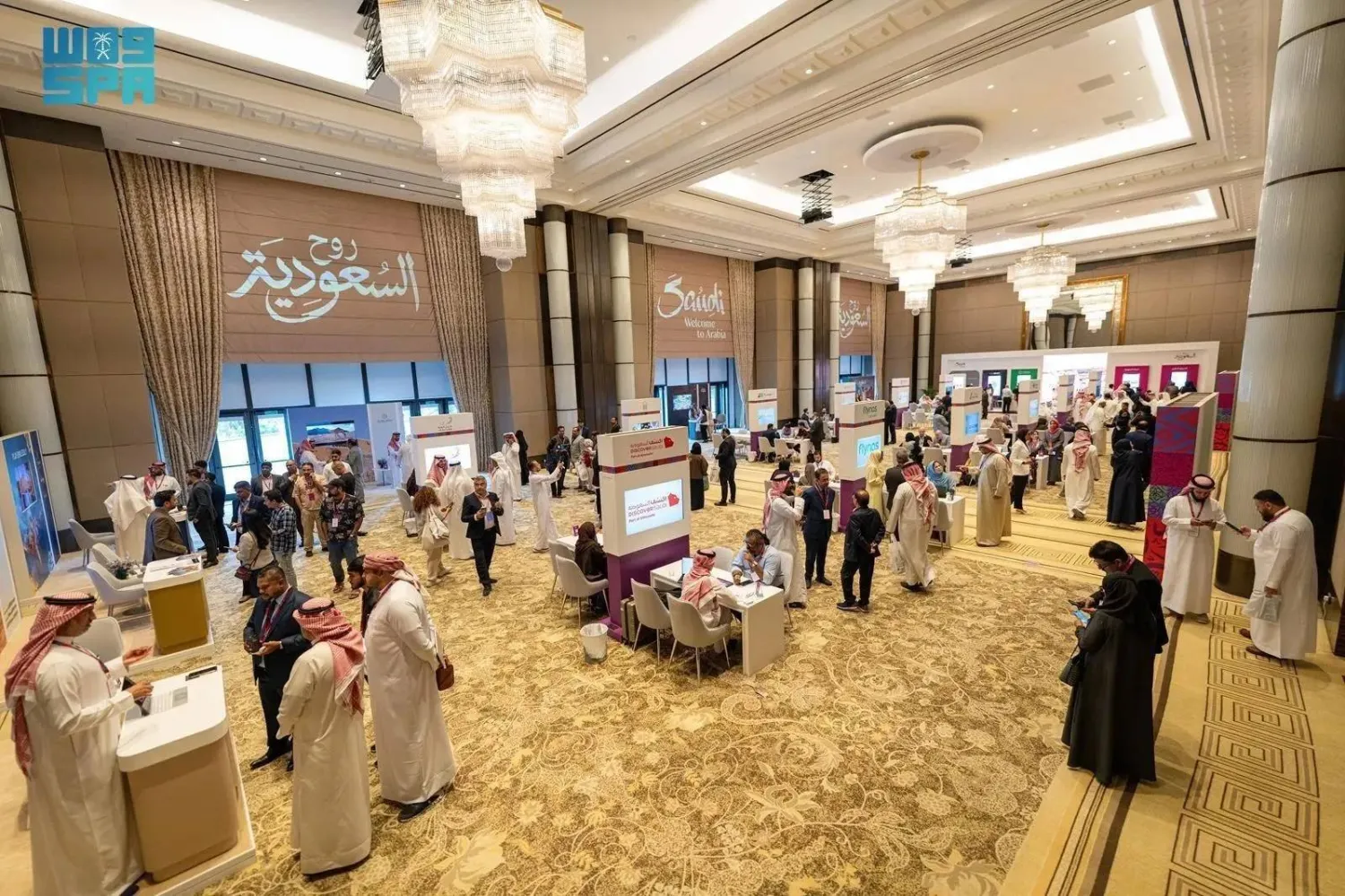 The tour was carried out in cooperation with a select group of partners from the Saudi tourism private sector. (SPA)