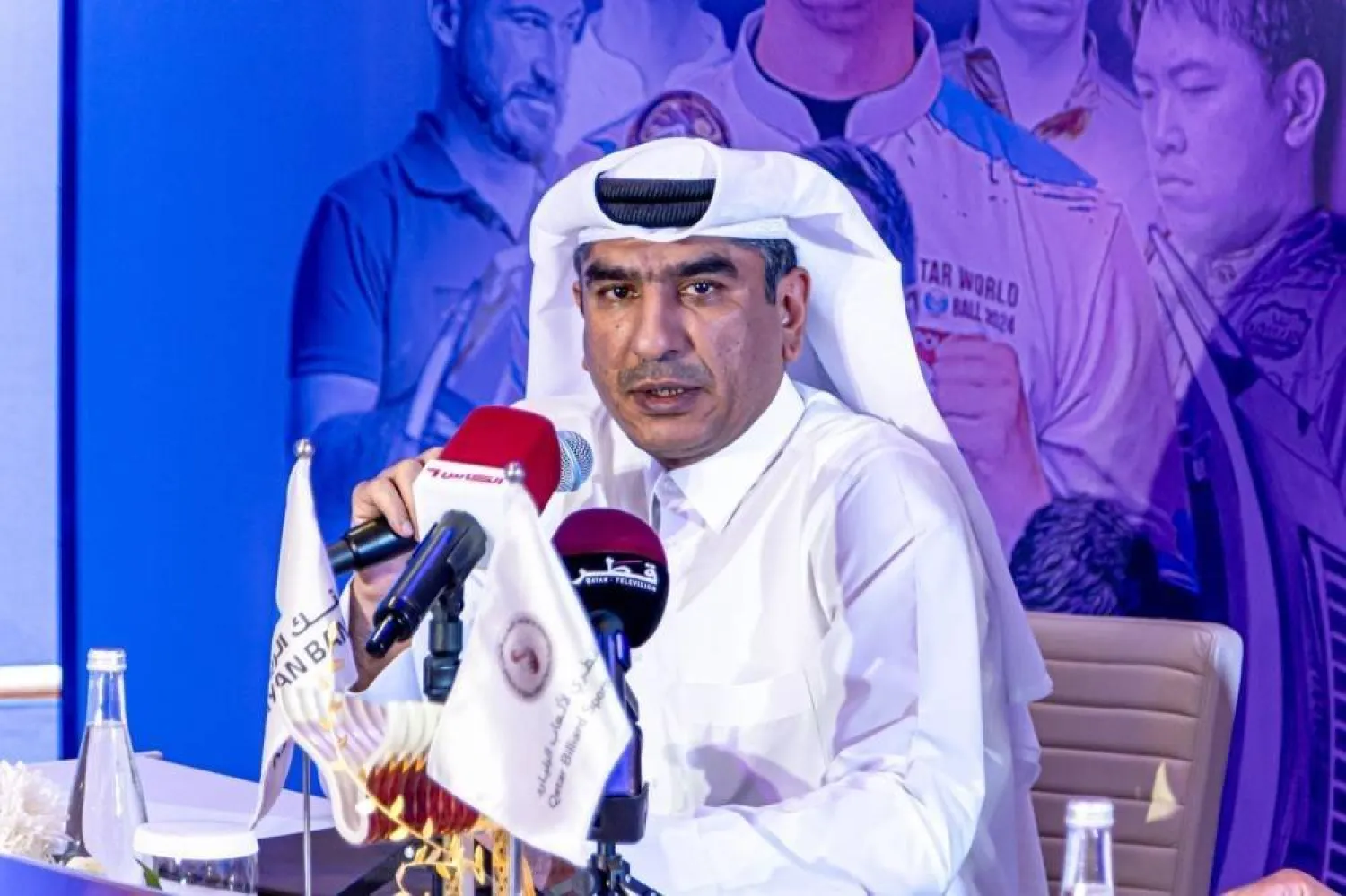 يعقوب فخرو مدير بطولة كأس العالم قطر للبلياردو (يعقوب فخرو)