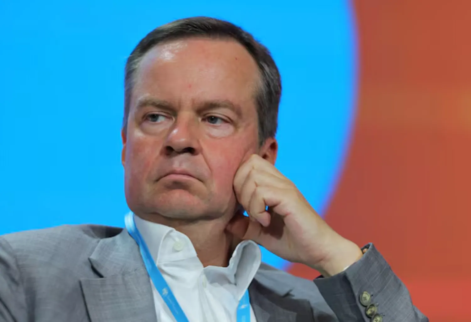 Russian Deputy Finance Minister Alexei Moiseev attends a session of the conference "10 years of the Megaregulator: yesterday, today, tomorrow" in Moscow, Russia September 1, 2023. REUTERS/Evgenia Novozhenina P