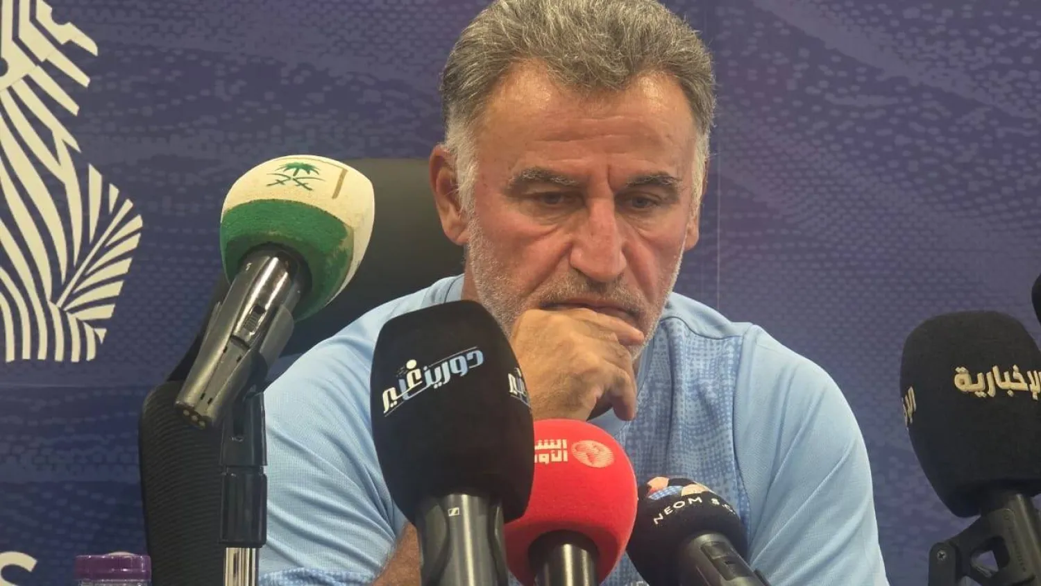 كريستوف غالتييه خلال المؤتمر الصحافي (الشرق الأوسط)