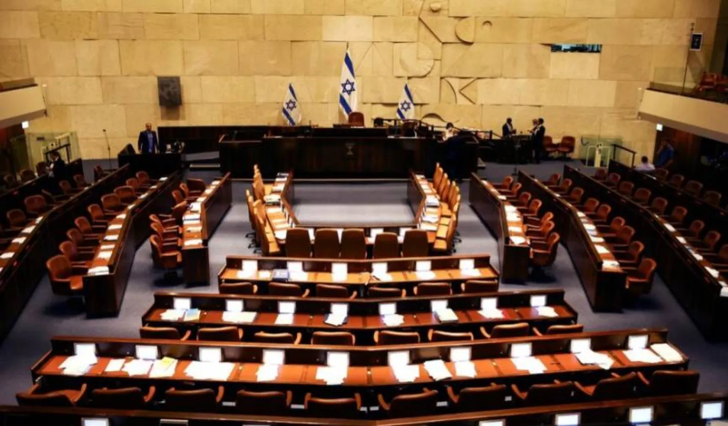 القاعة العامة لـ«الكنيست» الإسرائيلي (أرشيفية - رويترز)
