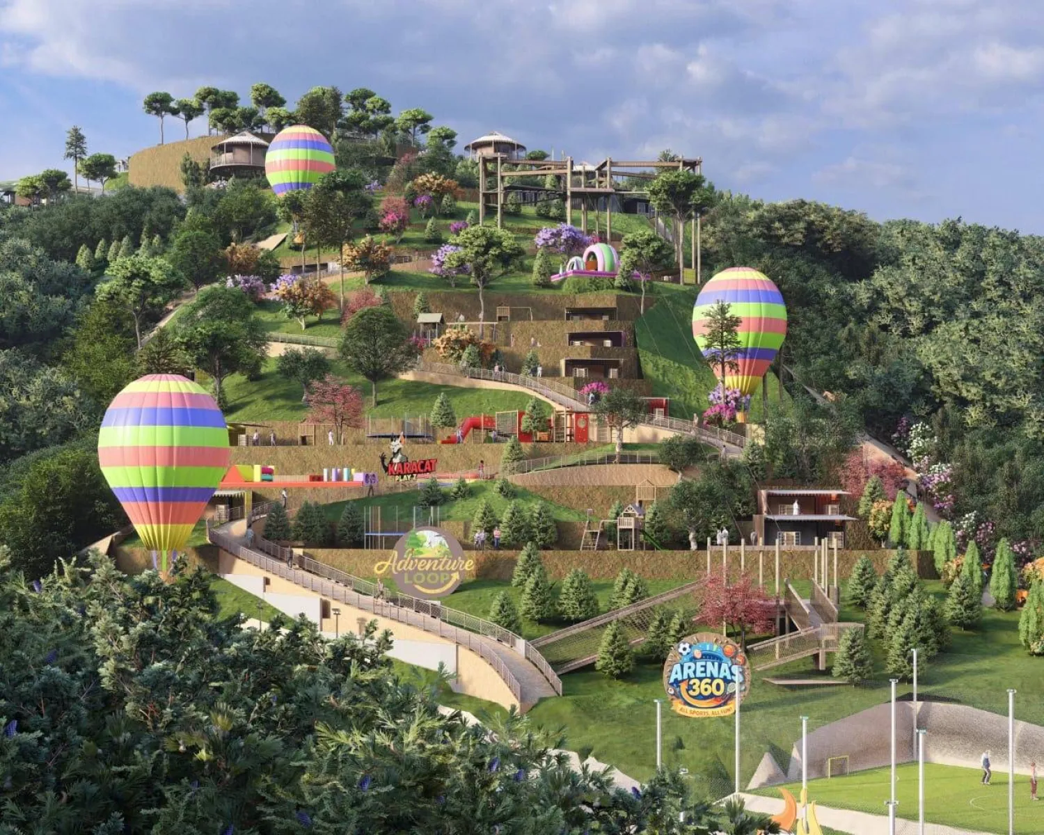 يمتد عالم "مايا وورلد" على مساحة 600 ألف متر مربع (مايا وورلد)