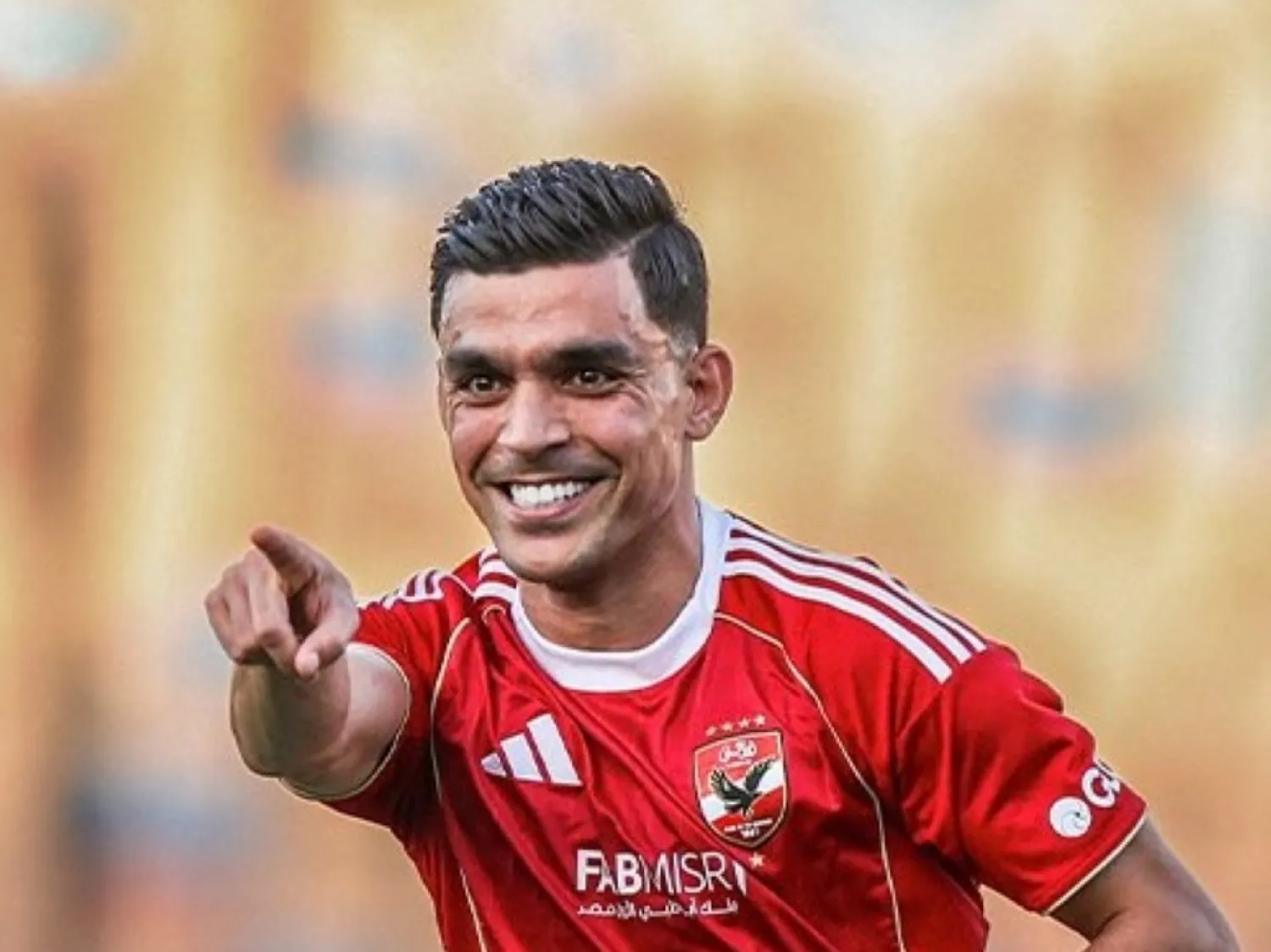 بن شرقي سجل هدف الأهلي الأول (موقع النادي)