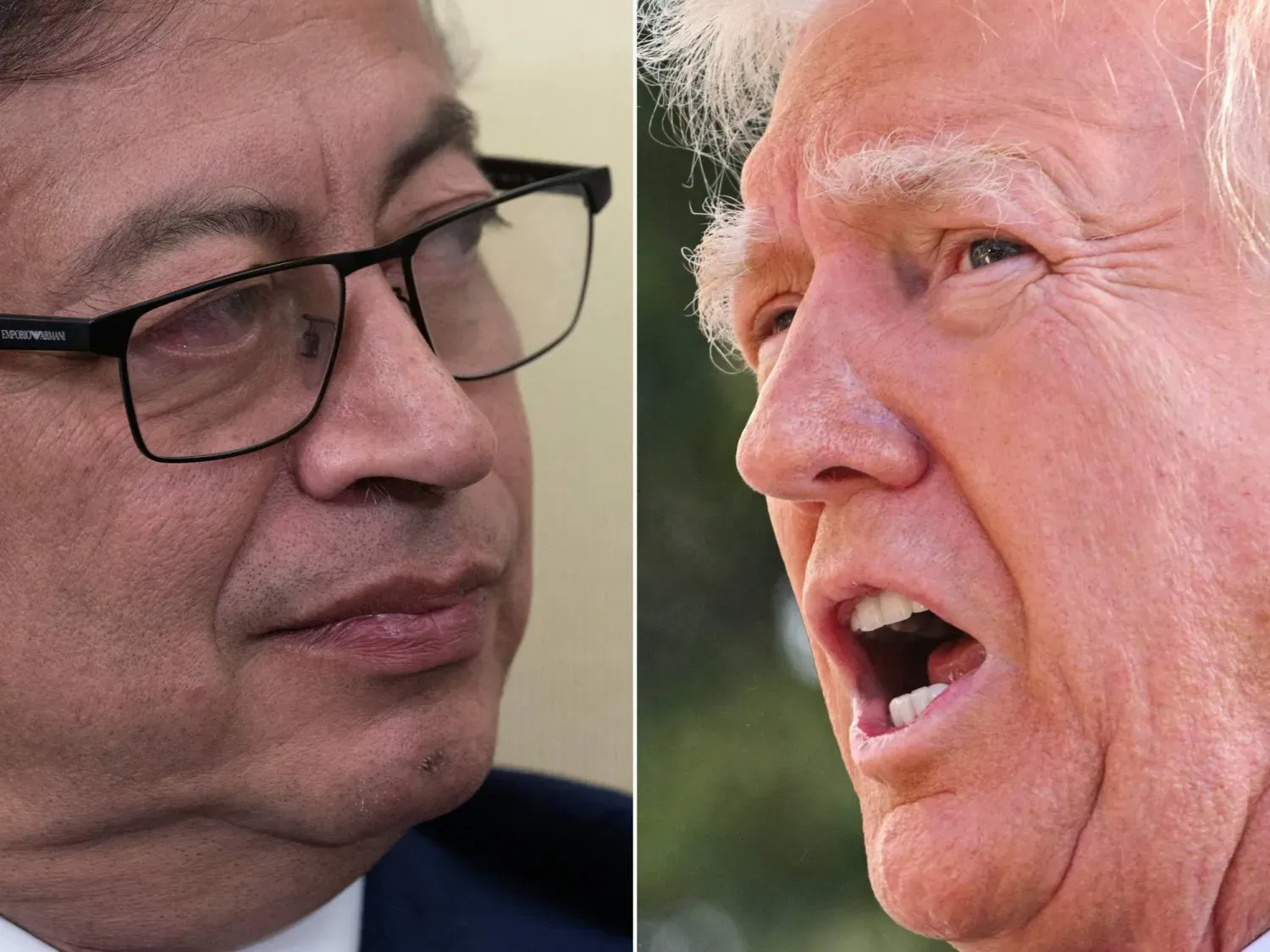 ABD Başkanı Donald Trump ve Kolombiya Devlet Başkanı Gustavo Petro (AFP)