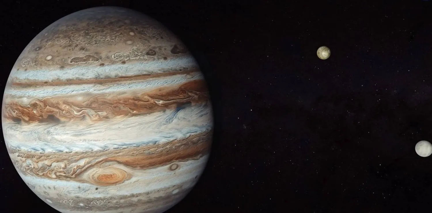 المشتري أضخم كواكب المجموعة الشمسية (ناسا)