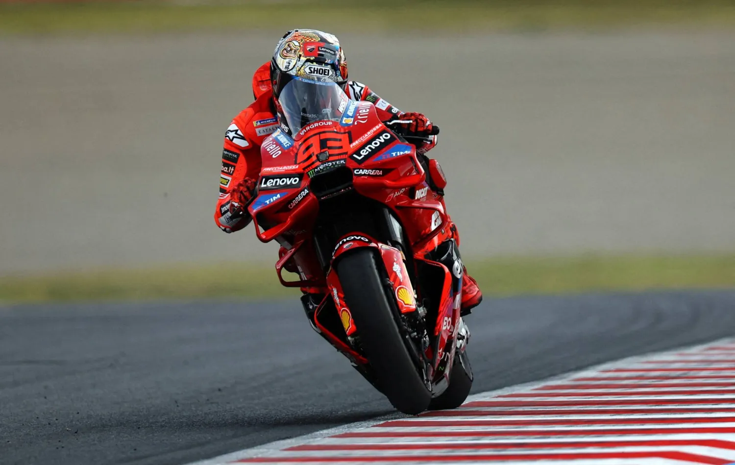 FILE PHOTO: MotoGP - Japanese Grand Prix - Mobility Resort Motegi, Motegi, Japan - September 28, 2025 Ducati Lenovo Team's Marc Marquez in action during the MotoGP race REUTERS/Kim Kyung-Hoon/File Photo