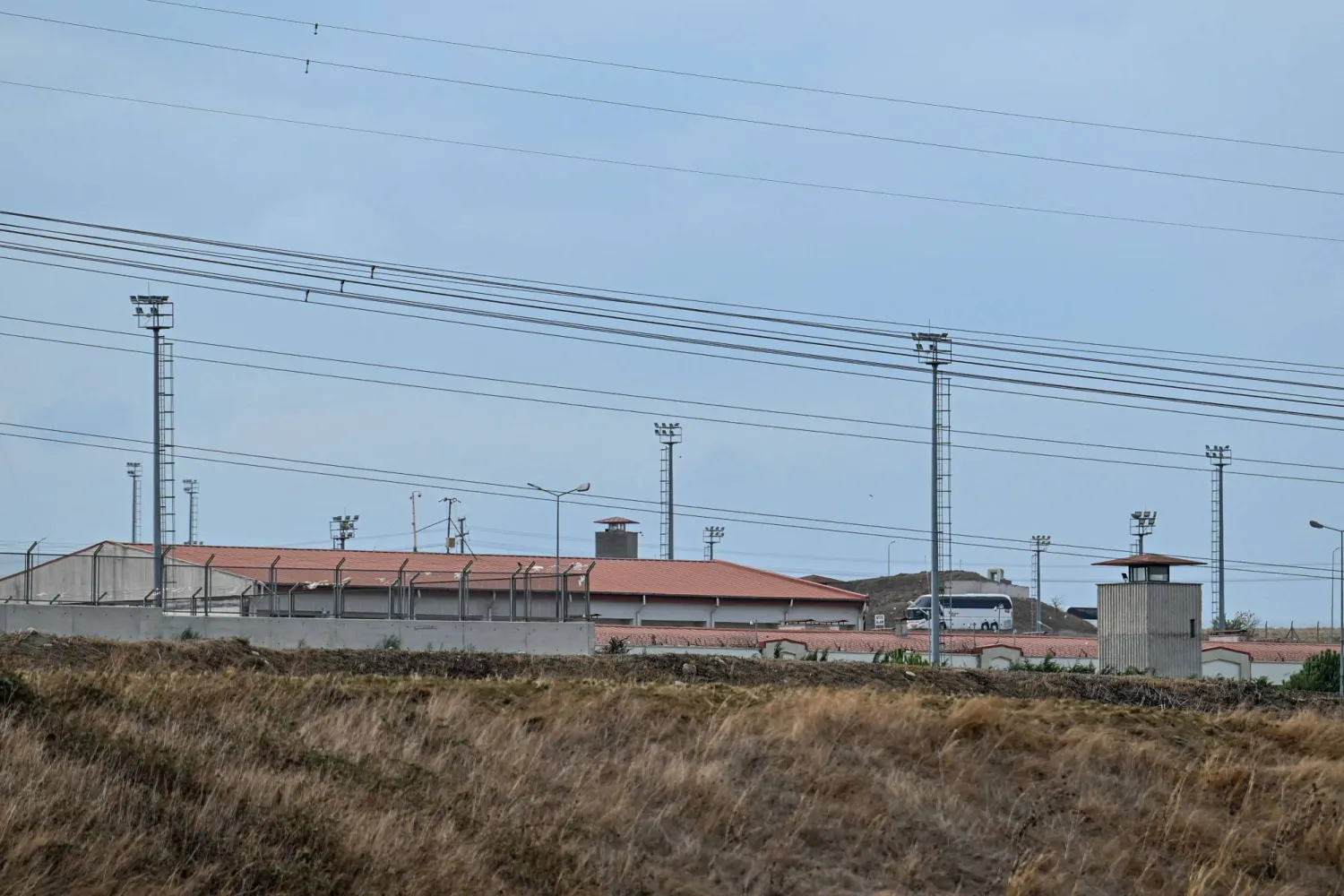 This photograph shows a general view of Marmara Prison, known as Silivri Prison, in Silivri district in Istanbul, on September 26,2025, where the mayor of Istanbul is jailed. (Photo by Ozan KOSE / AFP)